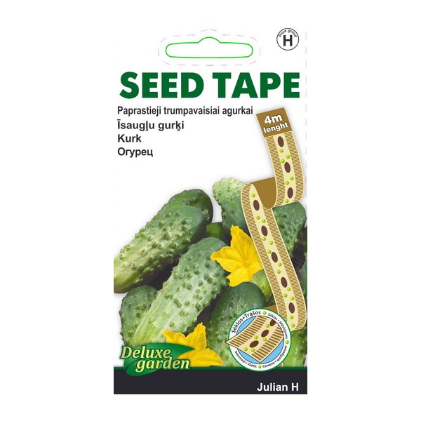 SEED TAPE WITH FERTILISER JULIAN H SHORT CUCUMBERS