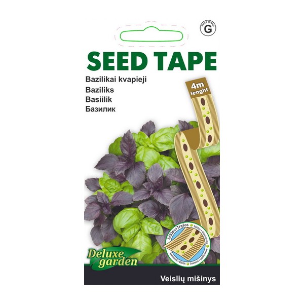 Seed tape with fertilizer Basil (MIX)