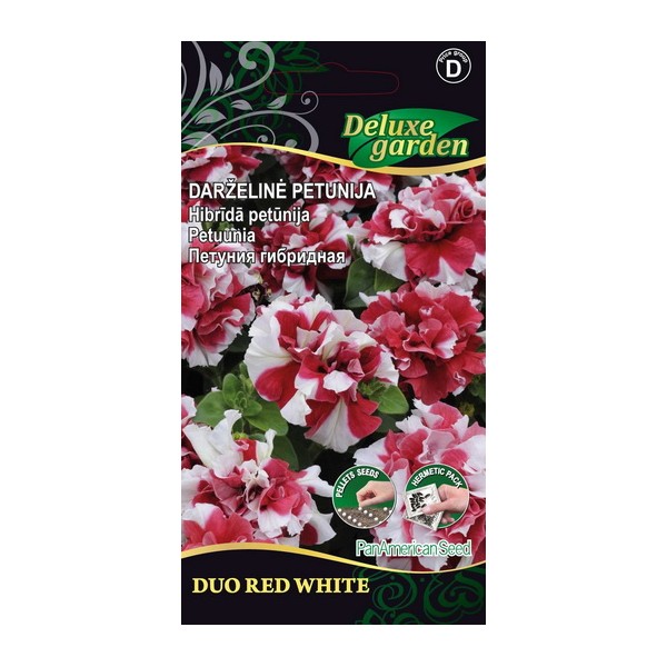 PETUNIA DUO RED WHITE