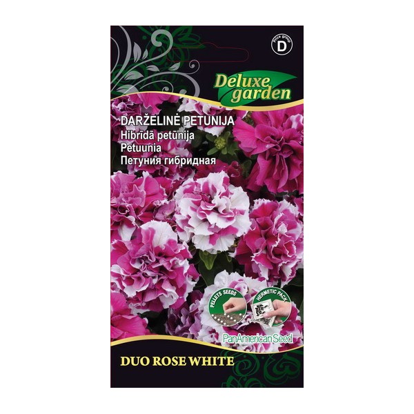 PETUNIA DUO ROSE WHITE
