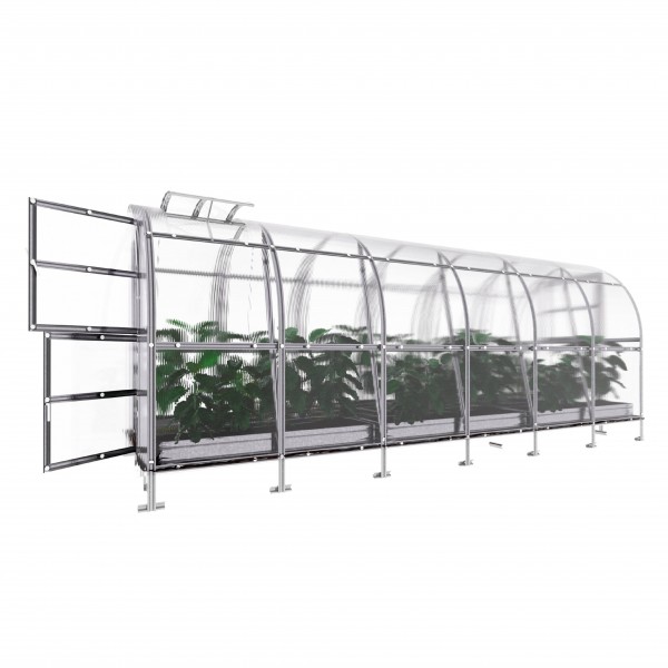 Šiltnamis KLASIKA Slim - 4 mm storio kanalinis polikarbonatas - 2 x 4 m (8 m²)