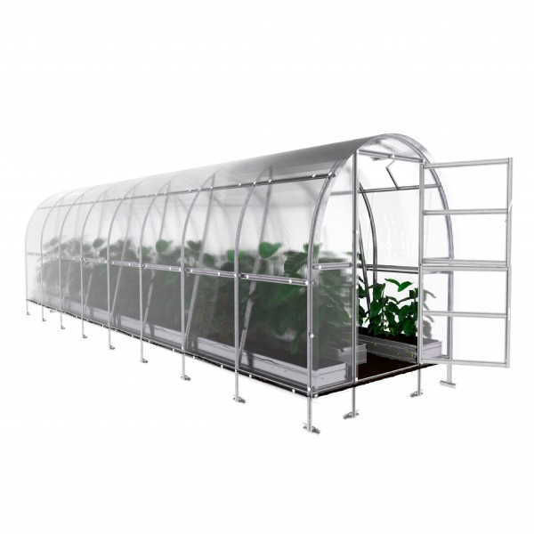 Šiltnamis KLASIKA Slim - 4 mm storio kanalinis polikarbonatas - 2 x 4 m (8 m²)
