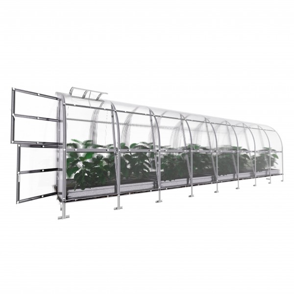 Šiltnamis KLASIKA Slim - 4 mm storio kanalinis polikarbonatas - 2 x 4 m (8 m²)