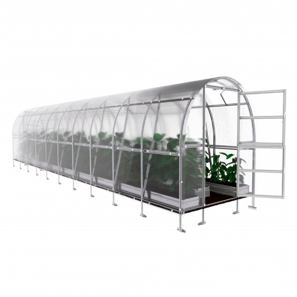 Šiltnamis KLASIKA Slim - 4 mm storio kanalinis polikarbonatas - 2 x 4 m (8 m²)