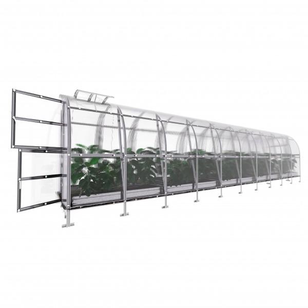 Šiltnamis KLASIKA Slim - 4 mm storio kanalinis polikarbonatas - 2 x 4 m (8 m²)