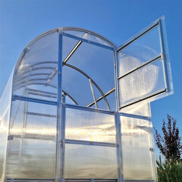 Šiltnamis KLASIKA Slim - 4 mm storio kanalinis polikarbonatas - 2 x 4 m (8 m²)