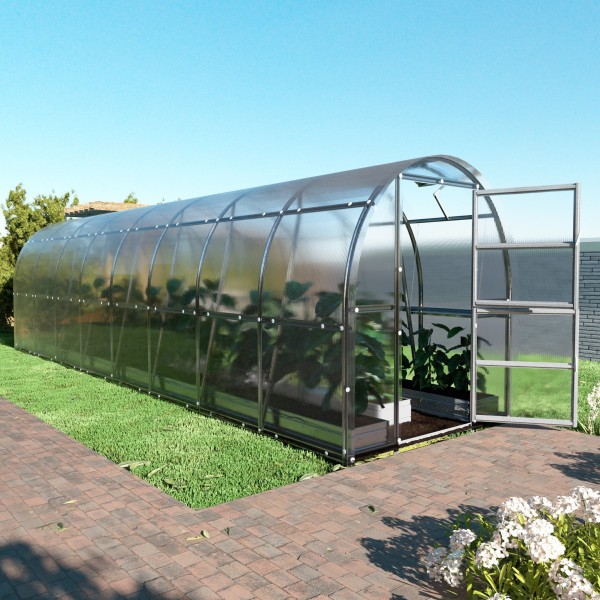 Šiltnamis KLASIKA Slim - 4 mm storio kanalinis polikarbonatas - 2 x 8 m (16 m²)