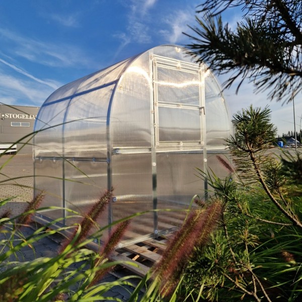 Šiltnamis KLASIKA Slim - 4 mm storio kanalinis polikarbonatas - 2 x 10 m (20 m²)