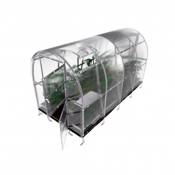 Šiltnamis KLASIKA Slim - 6 mm storio kanalinis polikarbonatas - 2 x 2 m (4 m²)