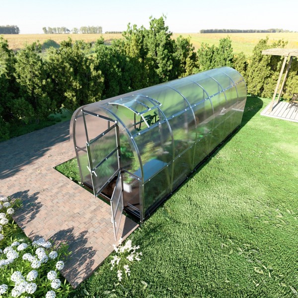 Šiltnamis KLASIKA Slim - 6 mm storio kanalinis polikarbonatas - 2 x 2 m (4 m²)