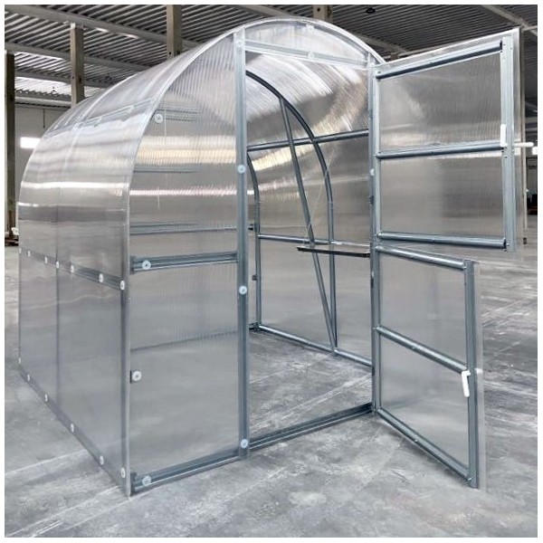 Šiltnamis KLASIKA Slim - 6 mm storio kanalinis polikarbonatas - 2 x 2 m (4 m²)