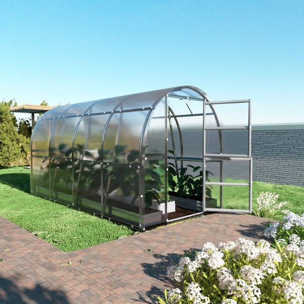 Šiltnamis KLASIKA Slim - 6 mm storio kanalinis polikarbonatas - 2 x 8 m (16 m²)