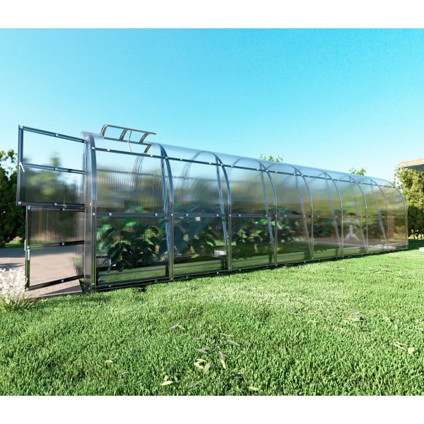 Šiltnamis KLASIKA Slim - 6 mm storio kanalinis polikarbonatas - 2 x 8 m (16 m²)