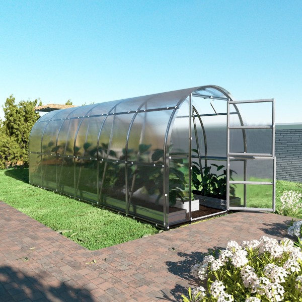 Šiltnamis KLASIKA Slim - 6 mm storio kanalinis polikarbonatas - 2 x 12 m (24 m²)