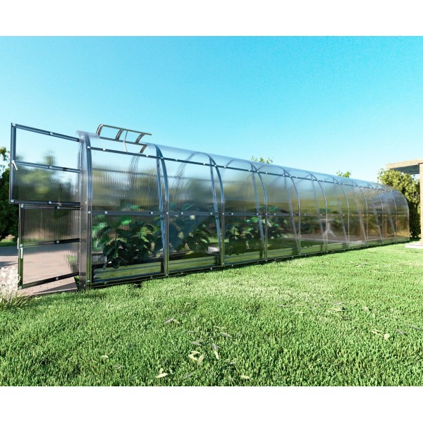 Šiltnamis KLASIKA Slim - 6 mm storio kanalinis polikarbonatas - 2 x 12 m (24 m²)