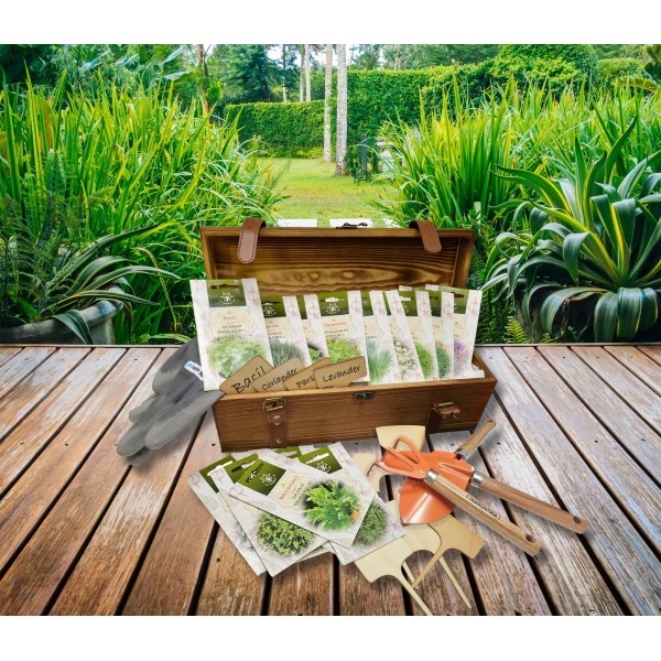 Collection "NOJUS" Herb seeds with gardening tools