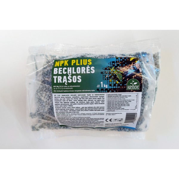 NPK 12-12-17 Universalios bechlorės trąšos. 1kg