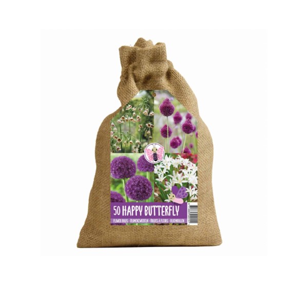 Flower bulb set for butterflies purple 50pcs.