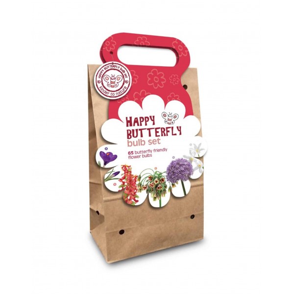 Flower bulb set for butterflies red 65 pcs.