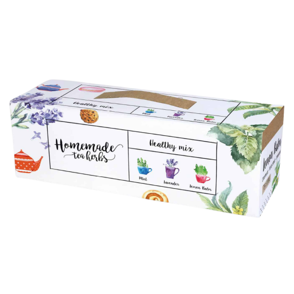 Kotikäyttöön tarkoitettu yrttien kasvatussetti “Hyvinvointiseos”